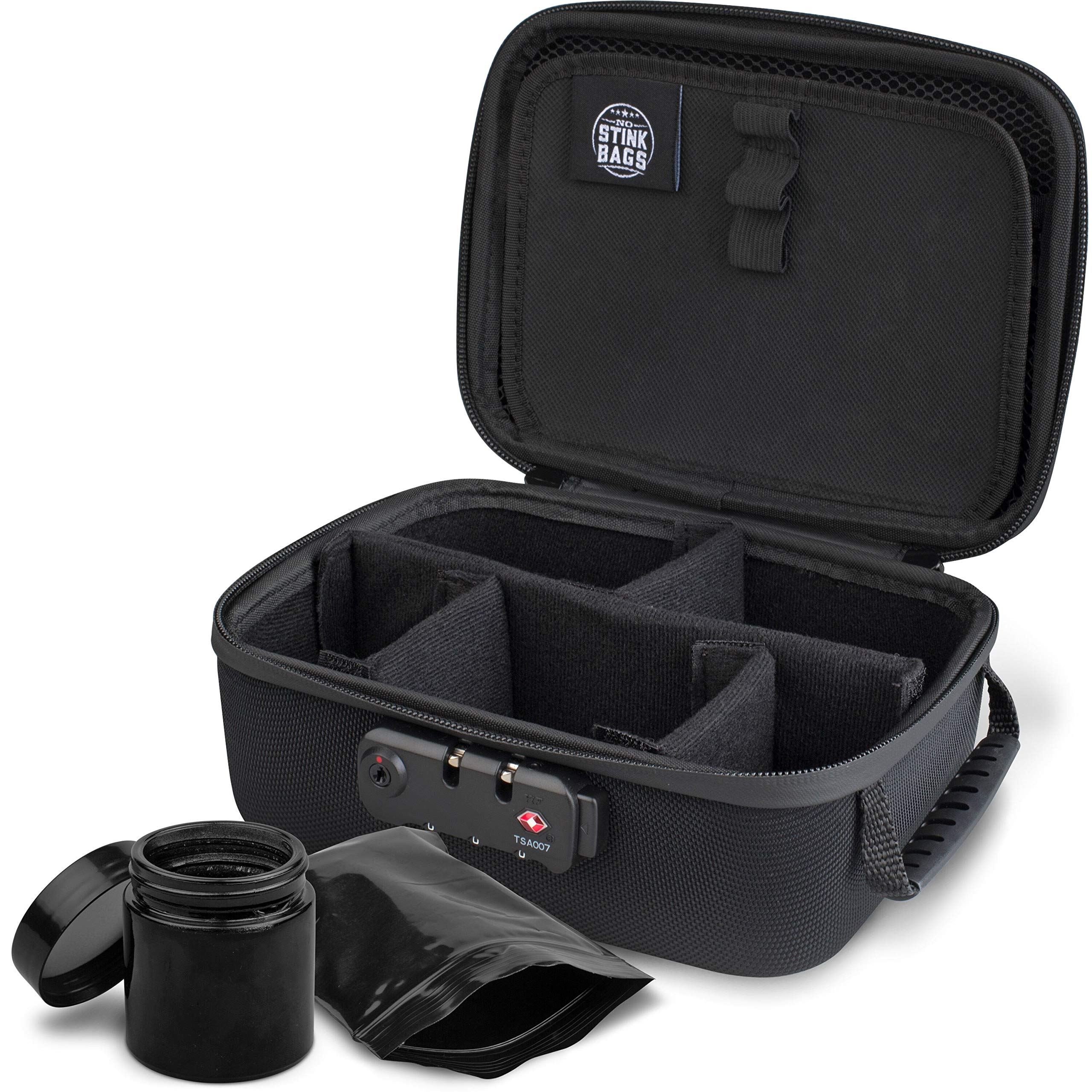 Premium Smell Proof Case with TSA Lock - Odorless Waterproof Storage Container with Carbon Filter | Perfect for Travel, Hiking & Medical Storage