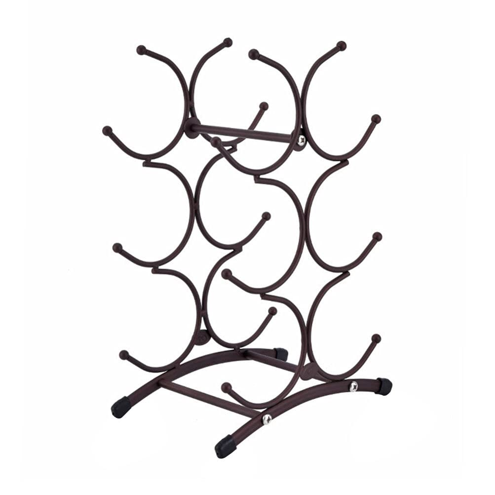 Cabilock 1-Piece Iron Wine Rack - Sturdy Kitchen Storage Shelf for Wine Bottles | Home Bar Decor, Dining Room Display & Tabletop Wine Holder - Perfect for Kitchen Organization & Entertaining Guests