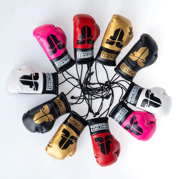 Fighter Mini Boxing Gloves for Kids & Adults - Black Training Gloves for Punching Bag, MMA, Muay Thai & Home Workouts - Perfect Boxing Equipment for Beginners & Professionals