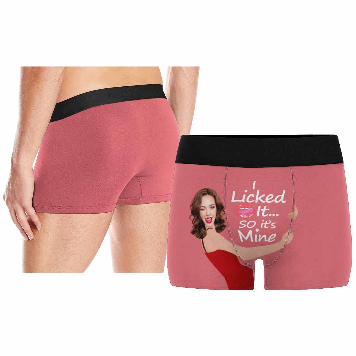 Custom Men's Photo Boxer Briefs - Personalized Underwear with Your Picture - Novelty Gift for Him - Black Cotton Comfort - Perfect for Anniversaries, Birthdays & Couples Gifts