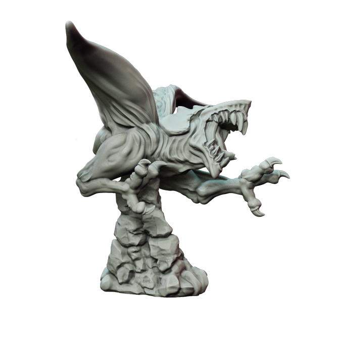 Abyssal Chicken Pose 3 - Premium Collectible Figurine for Tabletop RPG & D&D Enthusiasts | Perfect for Gaming Sessions, Display Collections & Fantasy Decor