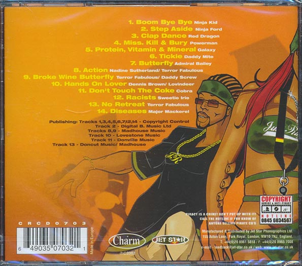 Just Ragga Volume 3 CD - Admiral Bailey, Red Dragon, Major Mackerel Reggae Music Collection | Perfect for Dancehall Parties & Caribbean Music Lovers
