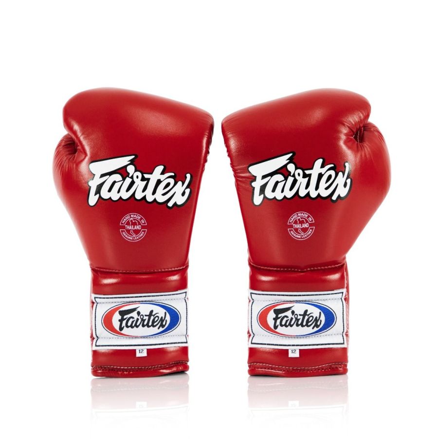 Fairtex BGL7 Pro Mexican Style Boxing Gloves for Training, Sparring & Bag Work - Premium Leather Muay Thai & MMA Gloves for Fighters & Athletes
