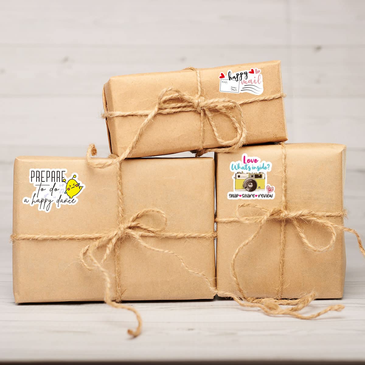 Happy Dance Stickers - Thank You Stickers for Small Business | Handmade Envelope Labels for Online Retailers & Handmade Goods (500 Labels/Roll) - Perfect for Packaging, Thank You Notes & Small Shop Branding