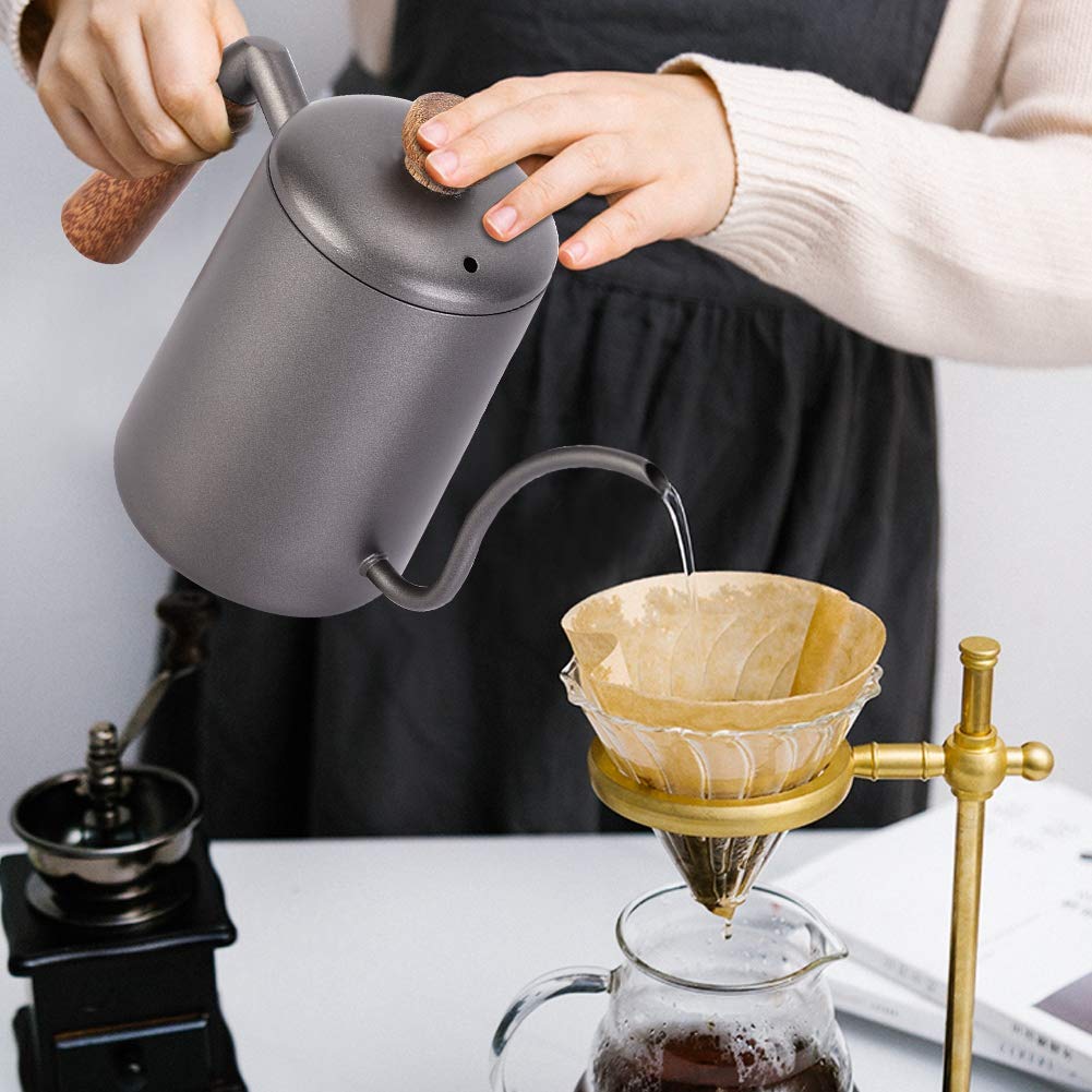 Vintage 600ml Narrow Mouth Tea Pot - Retro Style Ceramic Water Pot for Home, Hotel & Coffee Brewing - Perfect for Tea Ceremonies, Coffee Making & Hot Beverage Serving