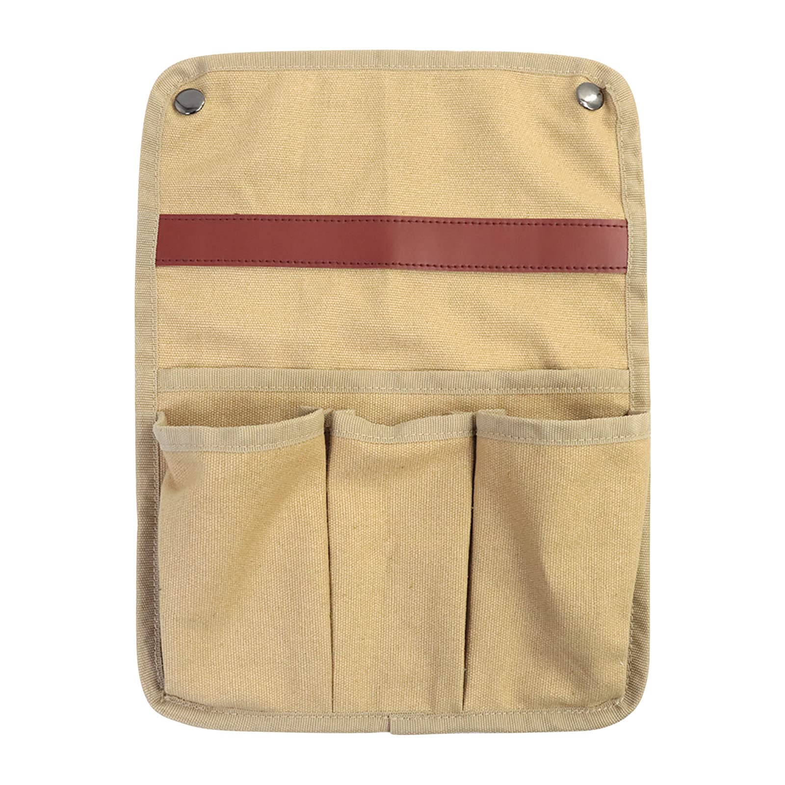 Portable Outdoor Storage Bag with Side Armrest - Hanging Camping Gear Organizer for Chairs, Multifunctional Travel Accessory (Khaki, One Size) - Perfect for Camping, Hiking, Picnics & Beach Trips