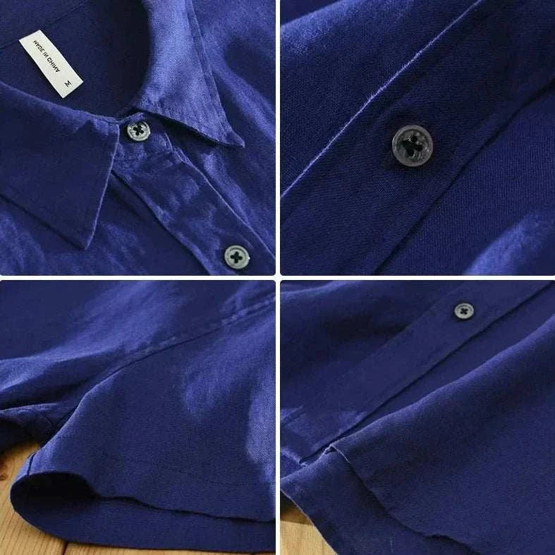 Antonio's Men's Loose Fit Short Sleeve Summer Shirt - Breathable Casual Button Down for Beach, Vacation & Outdoor Activities