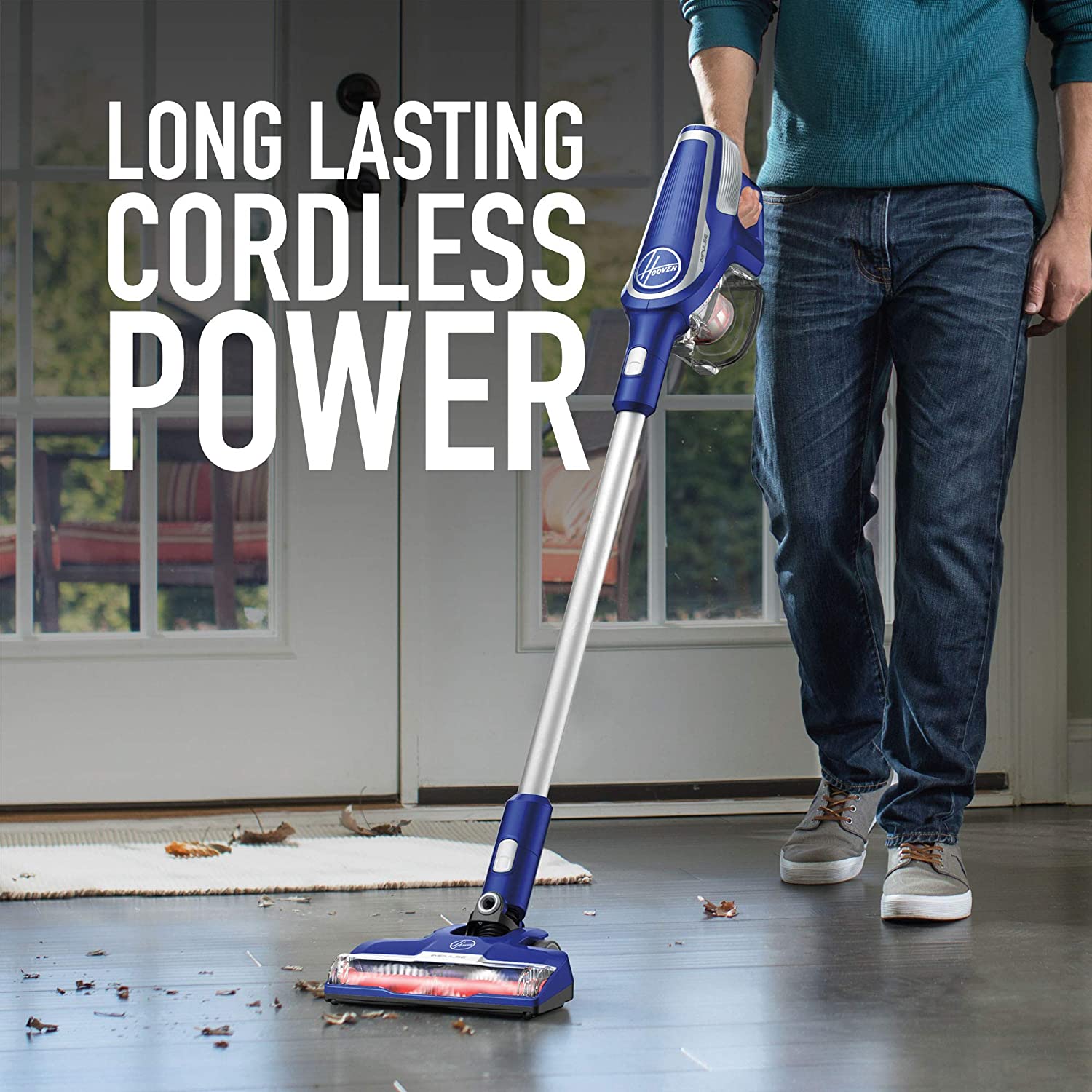 HOOVER Impulse BH53025CDI Cordless Stick Vacuum Cleaner - Lightweight & Powerful for Hardwood Floors, Carpets & Pet Hair | Perfect for Home Cleaning & Quick Pickups