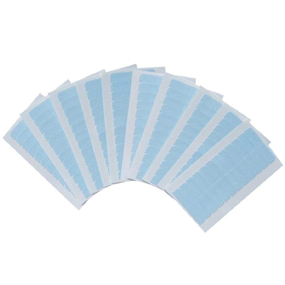 10pcs Double-Sided Adhesive Tape Tabs for Lace Wigs, Closures & Tape Hair - Strong Hold, Seamless & Eco-Friendly - Perfect for Secure Wig Attachment & Hair Extensions