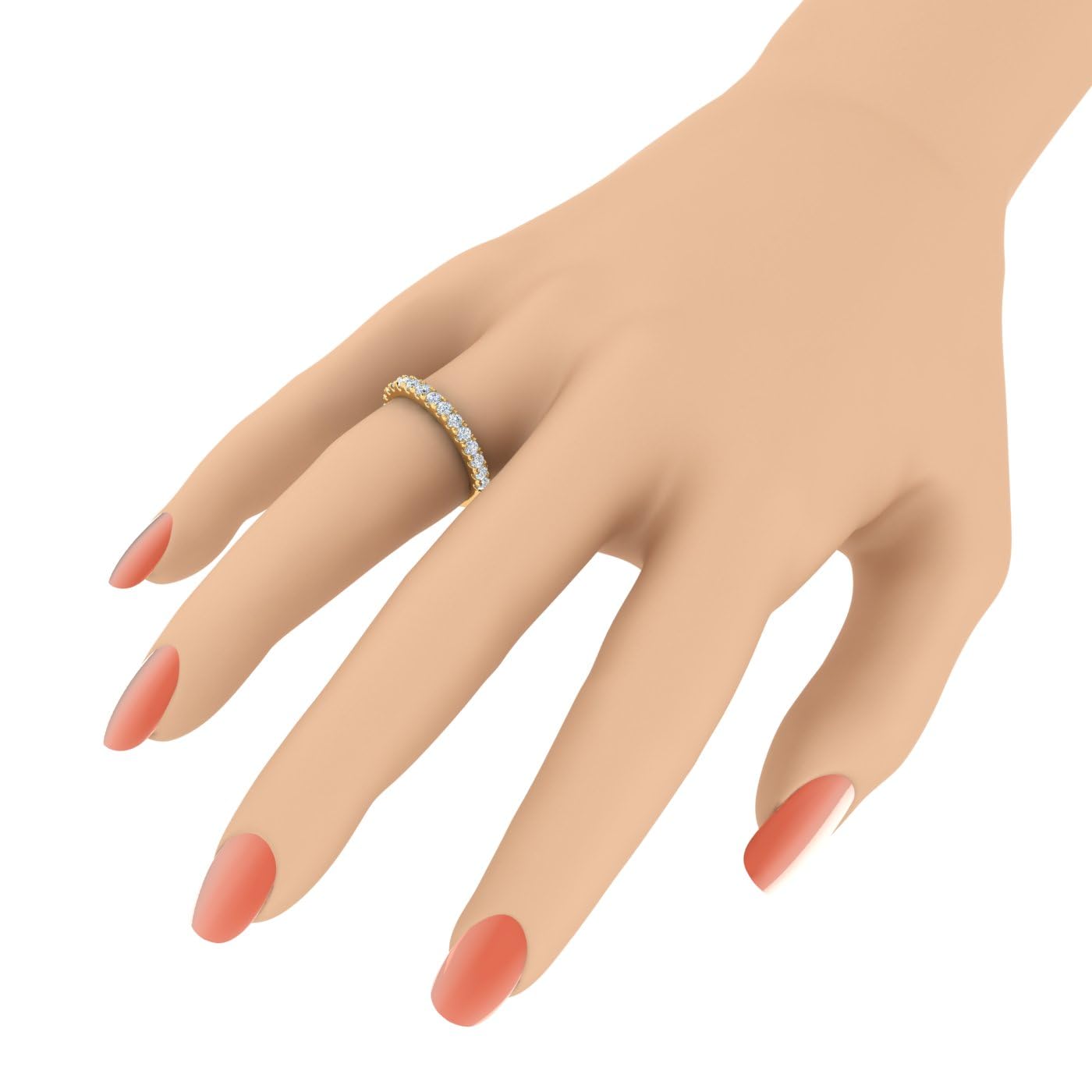 1/2 Carat Diamond Wedding Band Ring in 14K Gold - Elegant Bridal Jewelry for Women, Anniversary & Engagement Gifts - Perfect for Weddings, Proposals & Special Occasions