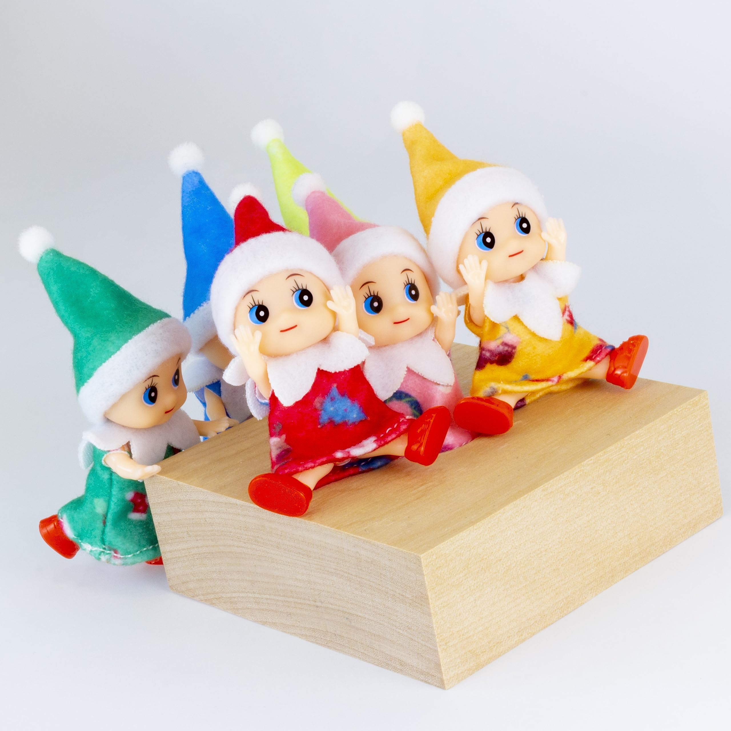 Tiny Baby Elf Doll in Yellow Dress - Perfect for Nursery Decor