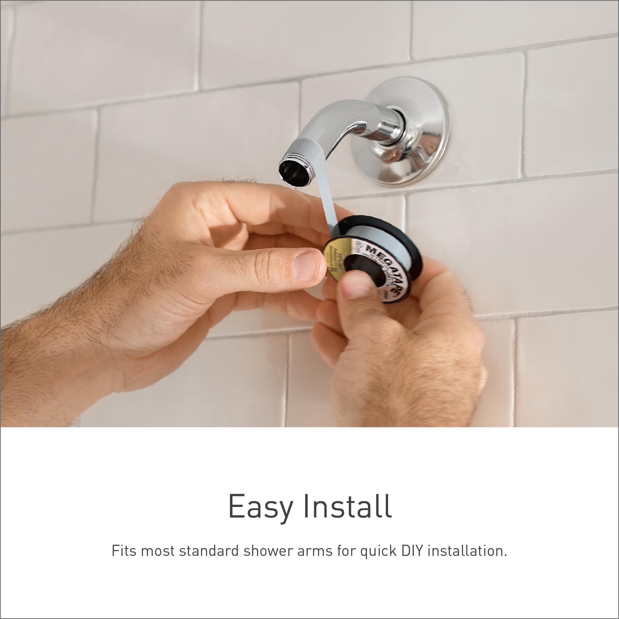 Moen S6360ORB 8 Inch Oil Rubbed Bronze Rainshower Showerhead - Single Function with Immersion Technology, 2.5 GPM Flow Rate - Perfect for Spa-Like Bathroom Experience and Water Conservation