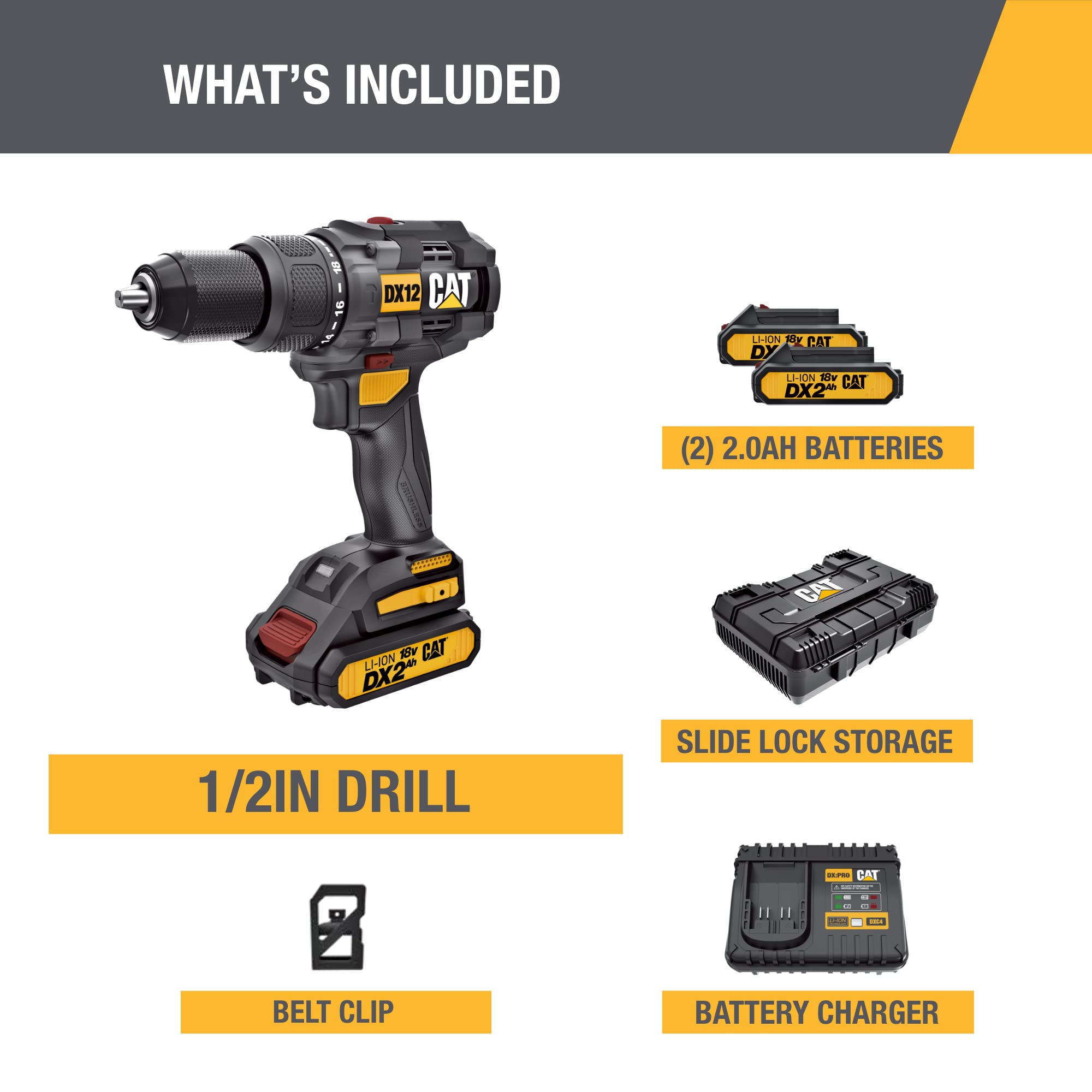 **Cat DX12 18V 1/2