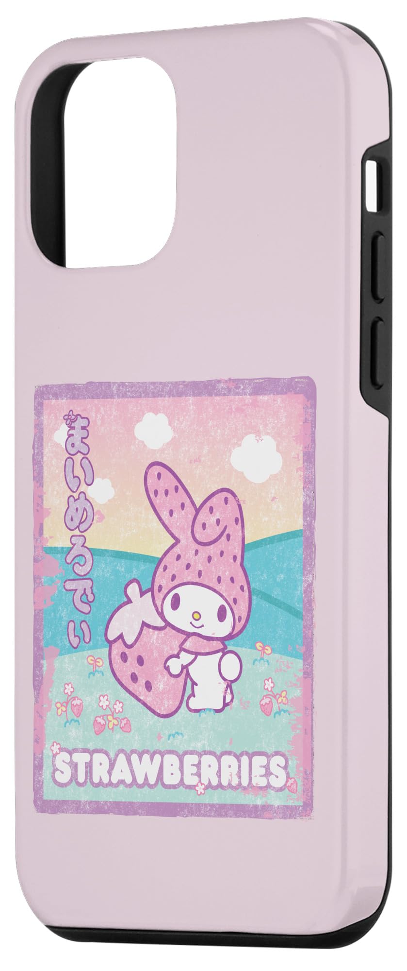 iPhone 12 Mini My Melody Strawberry Milk Cute Cartoon Phone Case - Protective Cover for Girls, Women | Perfect Gift for Anime Lovers, Kawaii Style Accessory | Use with iPhone 12 Mini 5.4