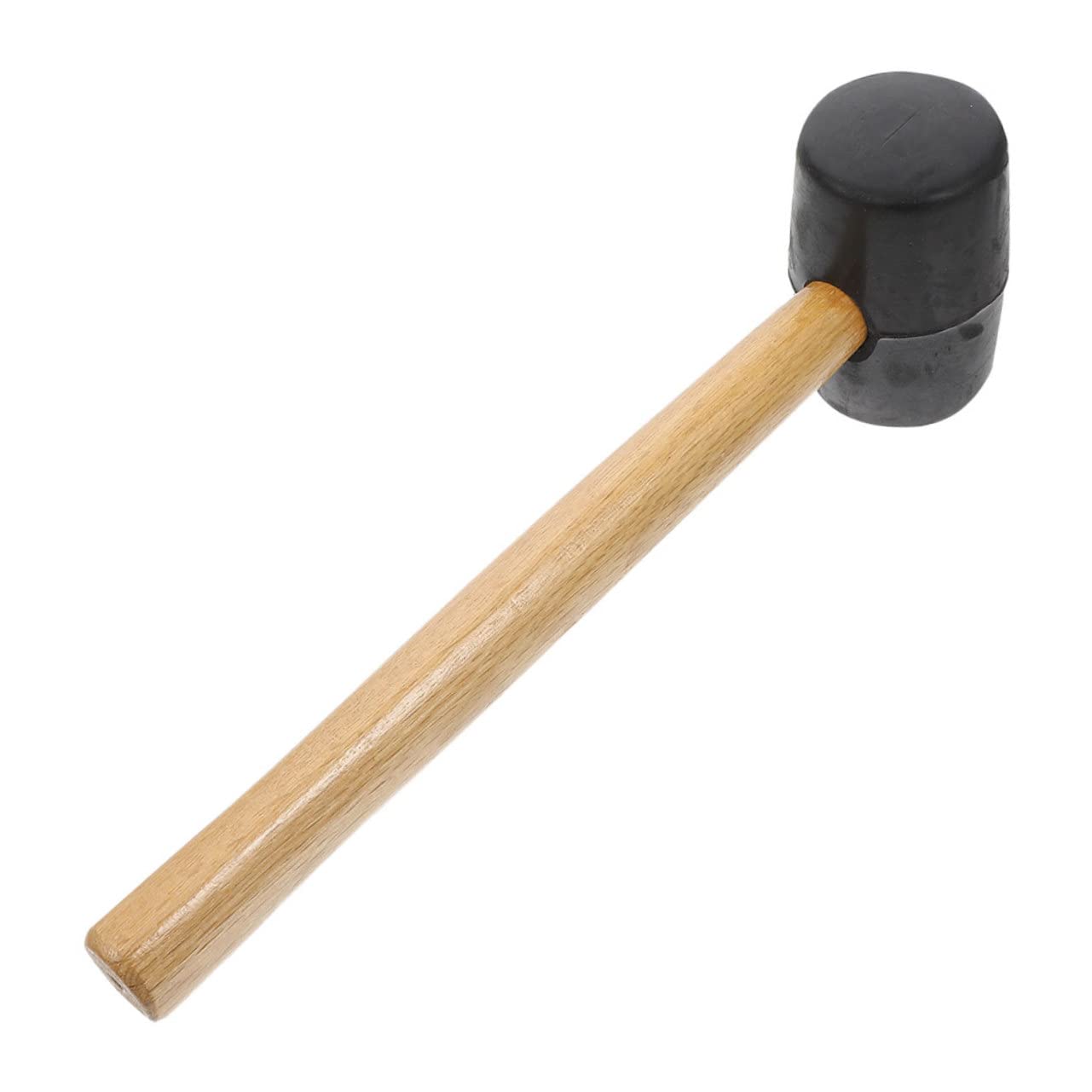 YARNOW Rubber Mallet - Durable Wooden Hammer for Woodworking, Flooring, Camping & Beach Toys | Portable Rubber Mallet Tool for DIY Projects, Home Improvement & Outdoor Activities