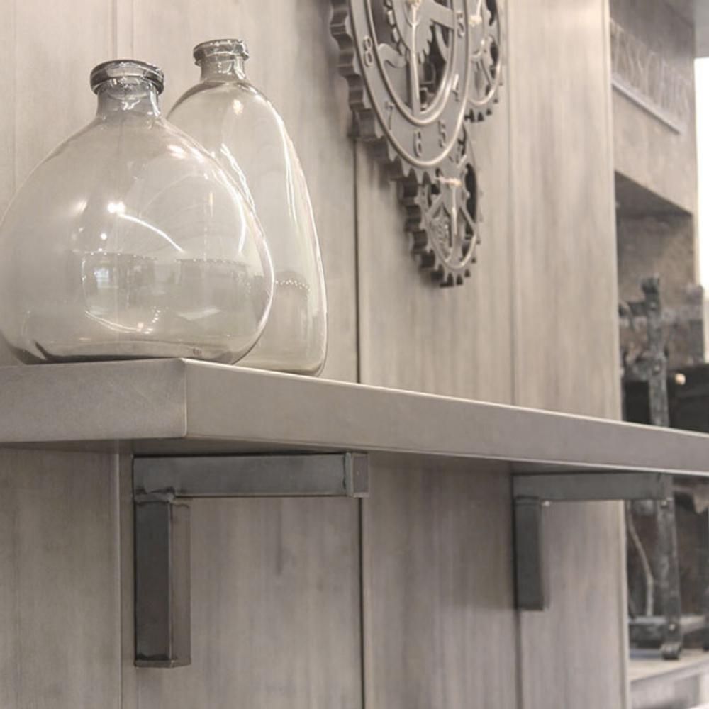 Decorative Shelf Support Brackets - Heavy Duty Metal Shelf Brackets for Floating Shelves, Wall Mounted Shelving - Perfect for Home, Office, Kitchen & Bathroom Storage Solutions