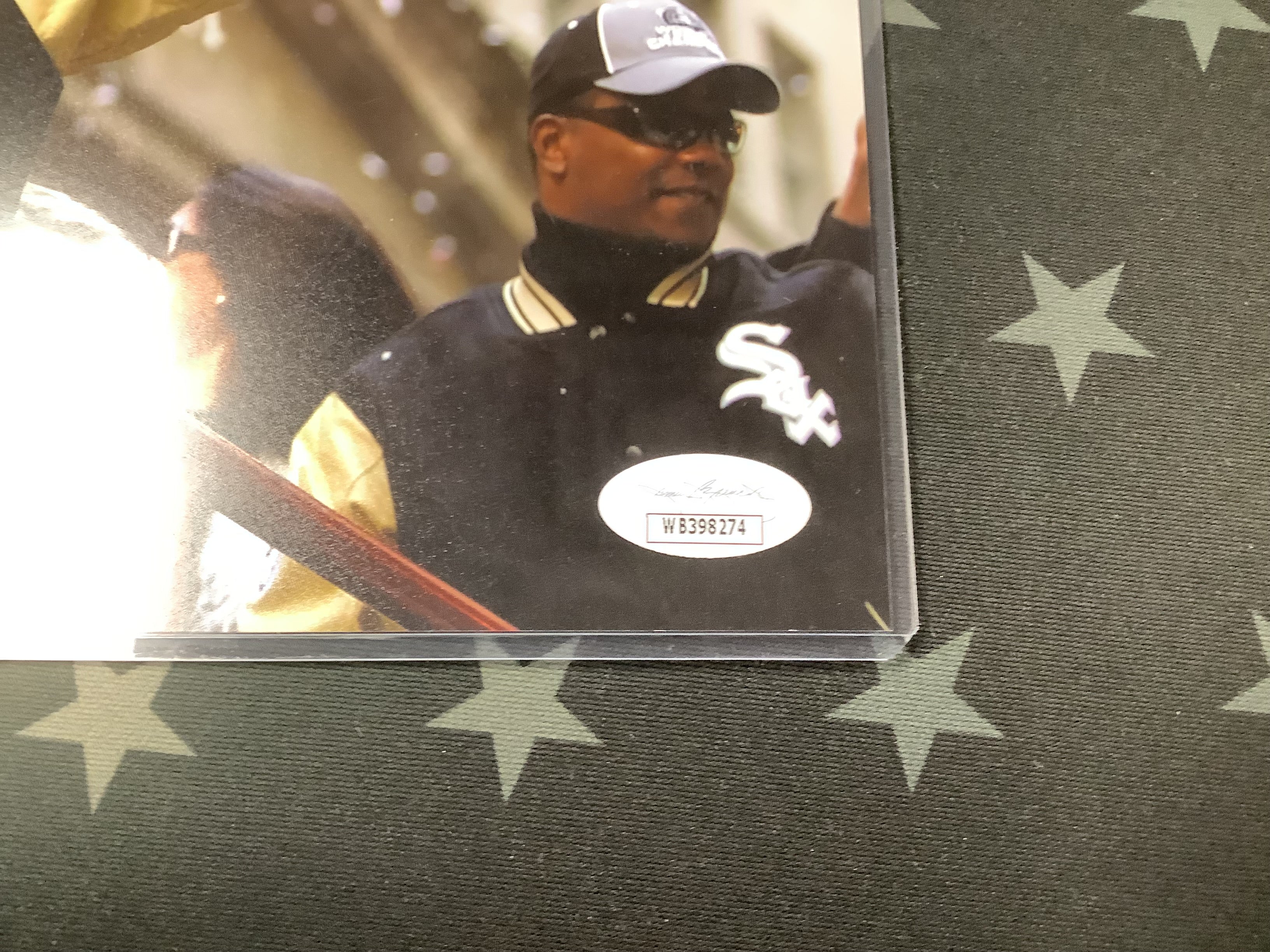 OZZIE GUILLEN Autographed 8x10 Photo with JSA COA - Authentic Signed Baseball Memorabilia for Collectors and Sports Fans