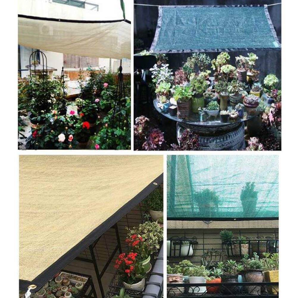 Premium UV-Resistant Shade Cloth - 2x2M Thickened Greenhouse & Carport Sun Protection Net (Green) - Blocks 90% UV Rays for Plants, Gardens, Patio & Outdoor Furniture Protection