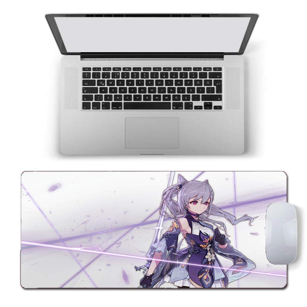 MSYPNML RGB Gaming Mouse Pad - Purple LED Magic Girl Design, XXXL 1200x600x3mm, Non-Slip Rubber Base, Premium Textured Surface for PC, Laptop, Office & Gaming Setup | Perfect for Esports, Work & Home Computer Accessories