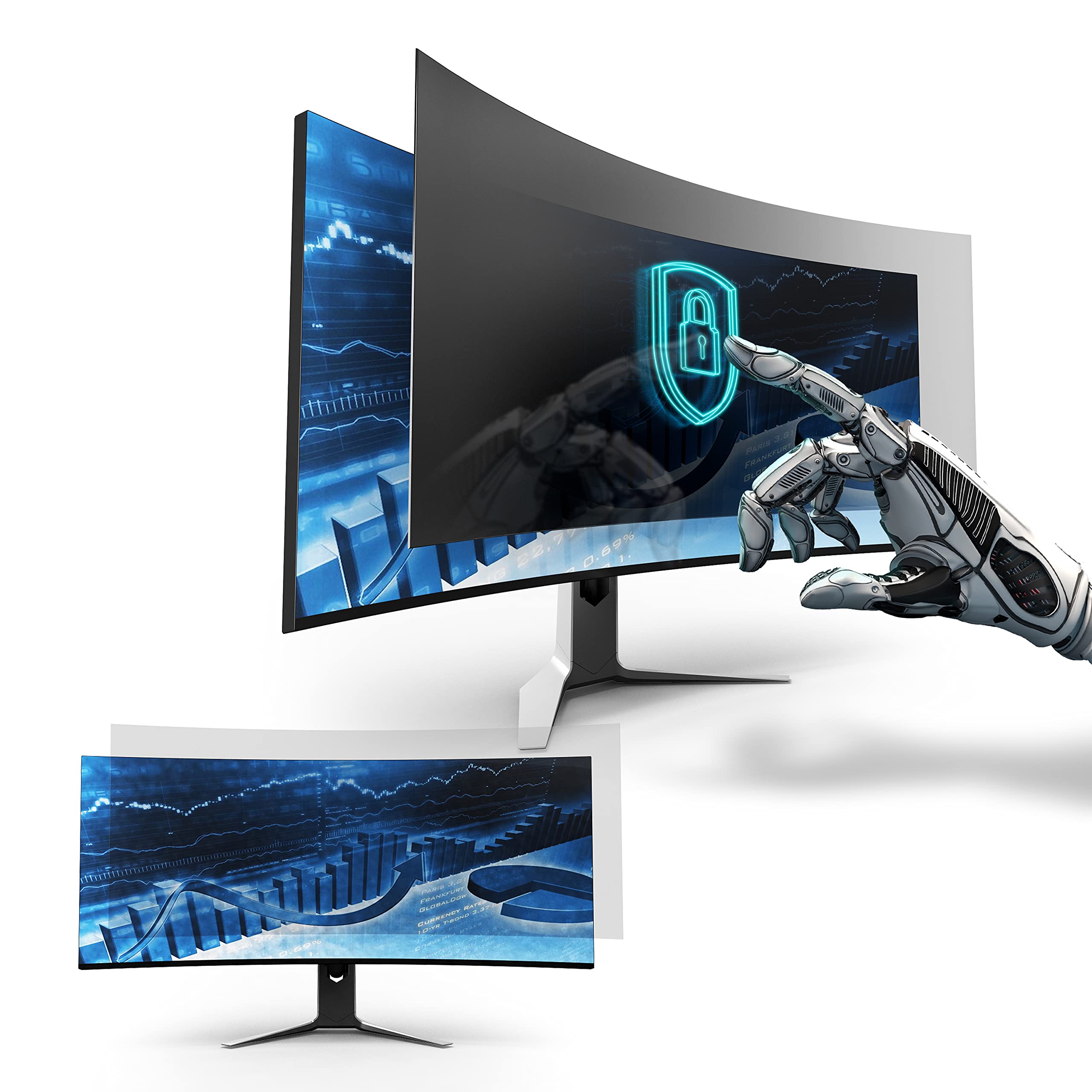 35 Inch Privacy Screen Filter for Widescreen Monitor (21:9 Aspect Ratio) - Anti-Glare & Blue Light Protection for Office, Gaming & Home Use