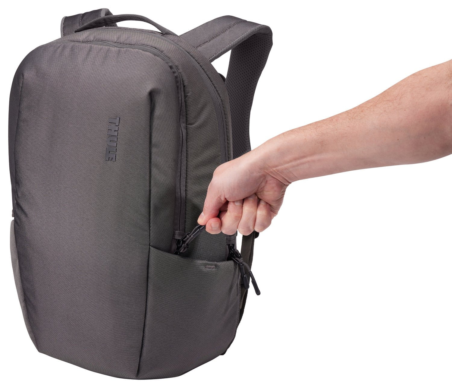 Thule Subterra 2 21L Laptop Backpack for Men & Women - Water-Resistant Travel & Work Commuter Bag - Vetiver Gray - Perfect for Office, College & Business Trips