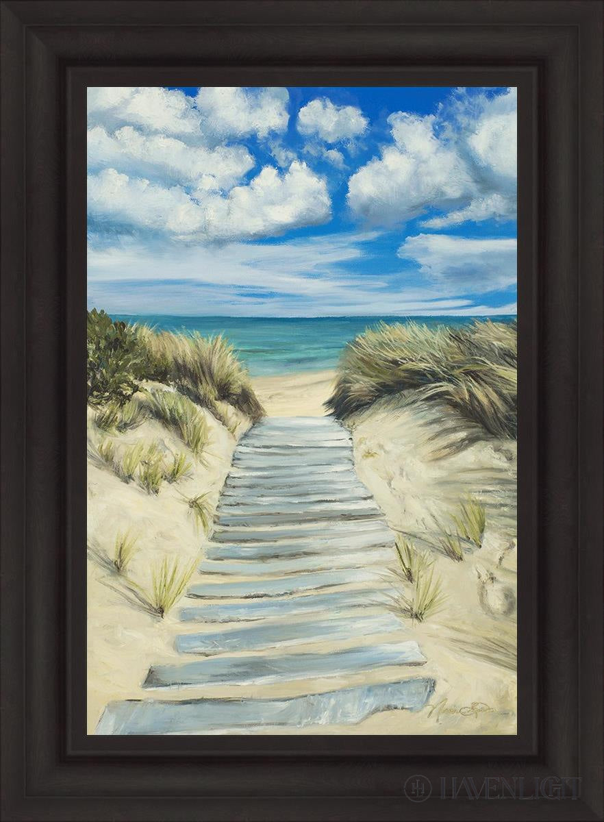 Seaside Decor - Handcrafted Broken Path Mosaic Art Piece for Home & Garden Wall Decor | Perfect for Beach House, Coastal Living Room, or Outdoor Patio