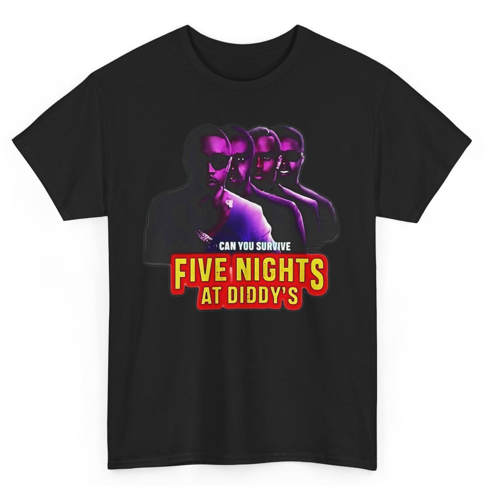 Funny Five Nights At Diddy's House T-Shirt | Meme Party Shirt | Aint No Party Like a Diddy Party Tee | Trendy Pop Culture Humor | Perfect for Halloween, Cosplay & Viral Meme Events
