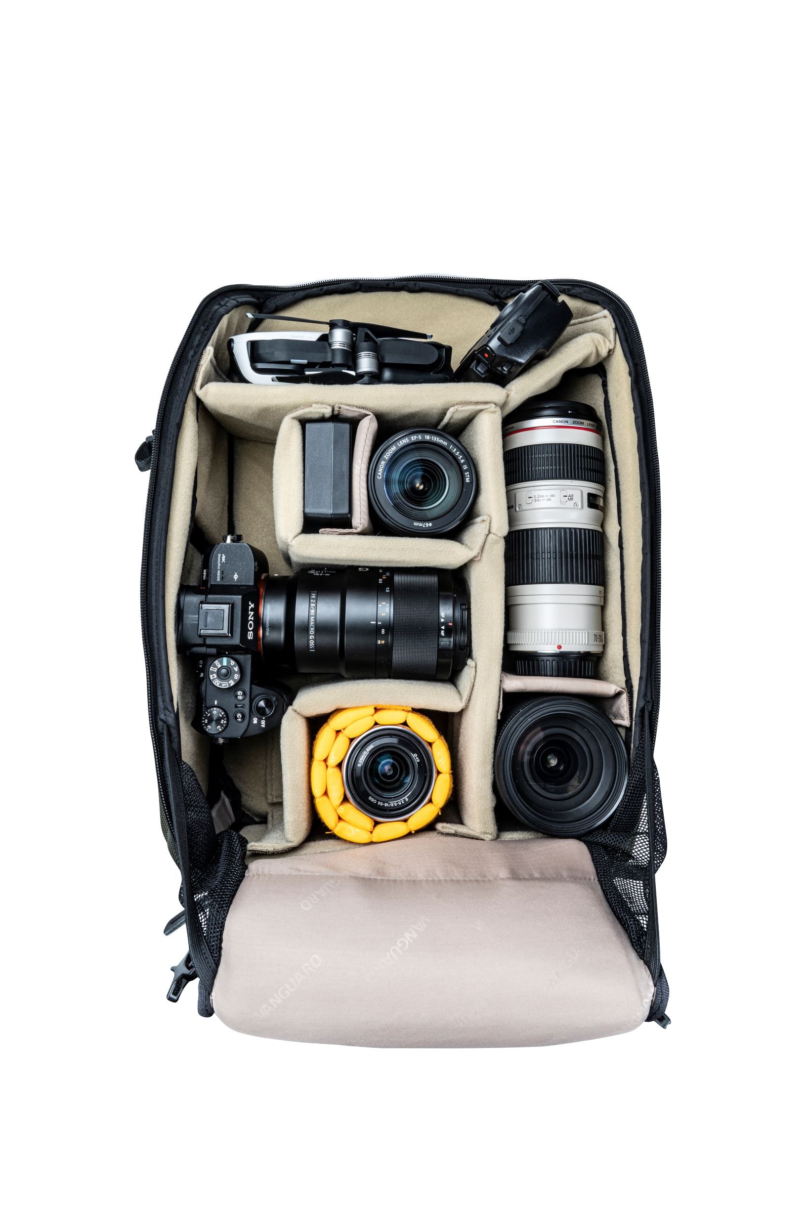 VEO SELECT 45BFM DSLR Camera Backpack - Waterproof Green Photography Bag for Travel & Outdoor Shooting - Perfect for Photographers, Hiking & Adventure Trips