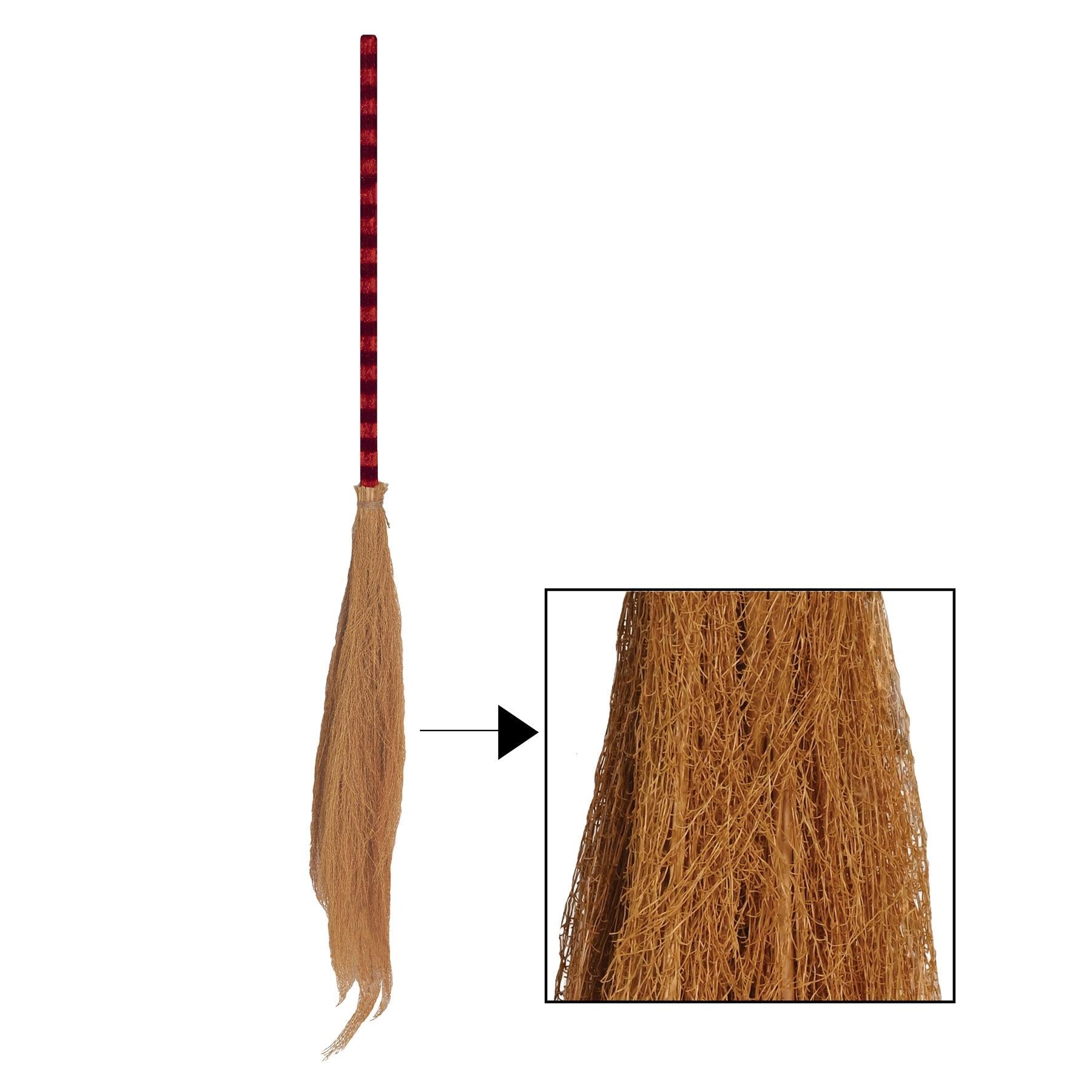 12 Pack Halloween Witch Brooms - Decorative Witch Broomsticks for Halloween Party Decor, Witch Costume Accessories, and Themed Events