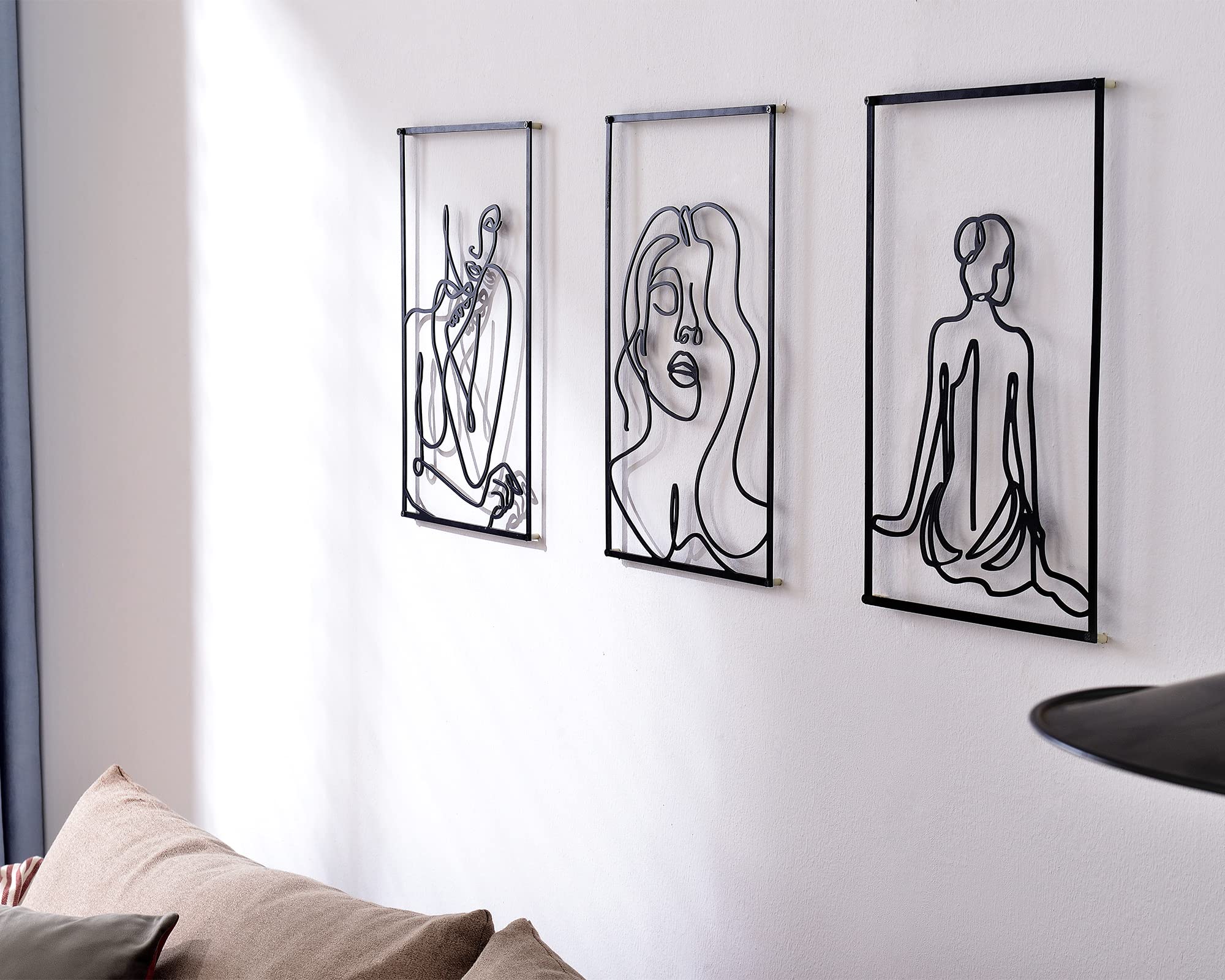 Adzt's Black Metal Wall Art Set of 3 - 0.12