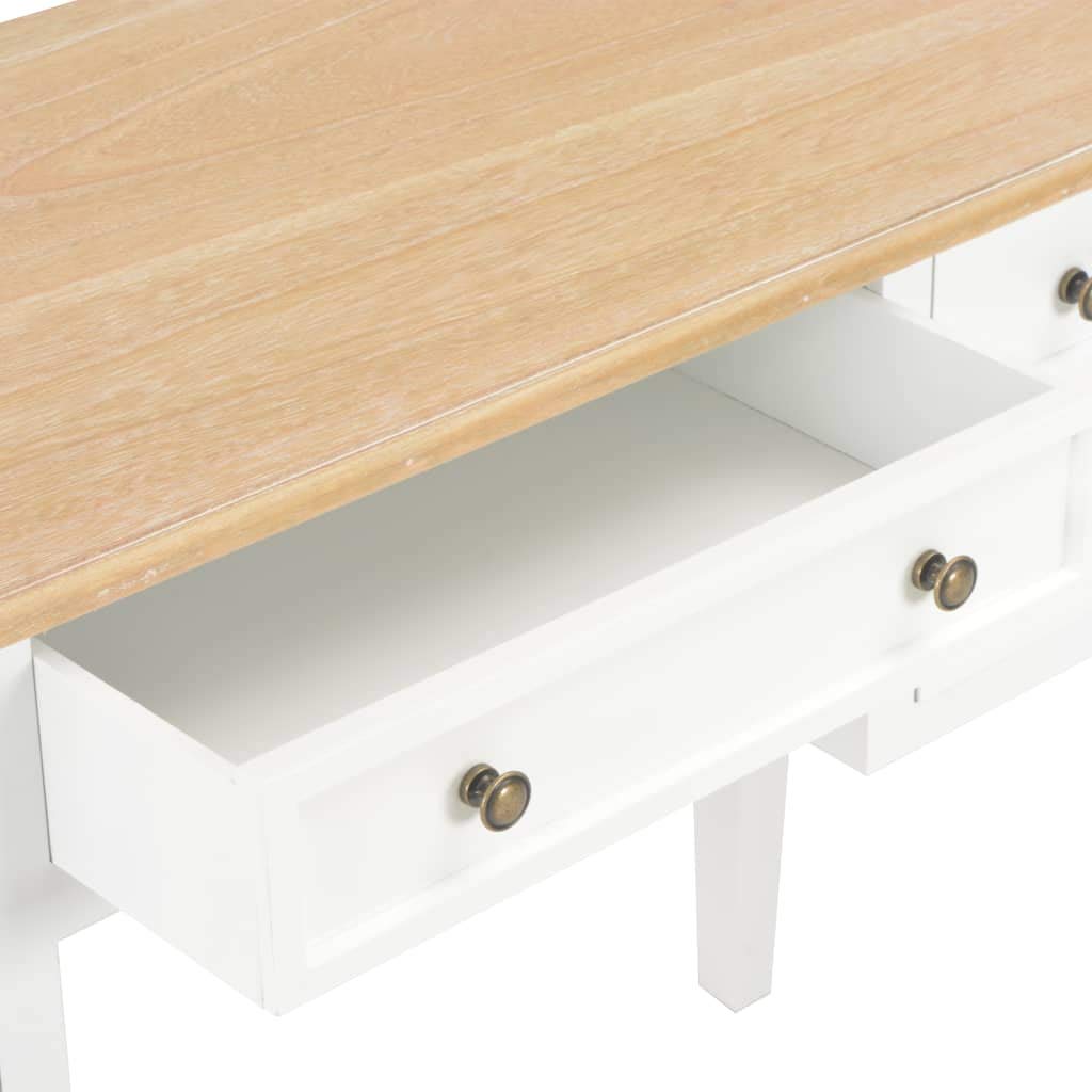 White Modern Writing Desk for Home Office - 43.1