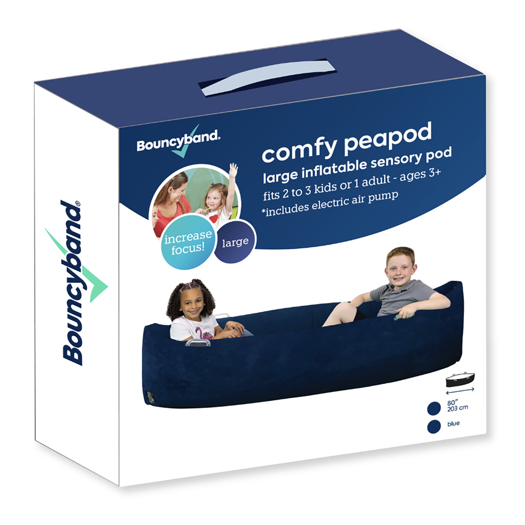 Bouncyband Comfy Peapod Inflatable Sensory Pod for Kids - 80