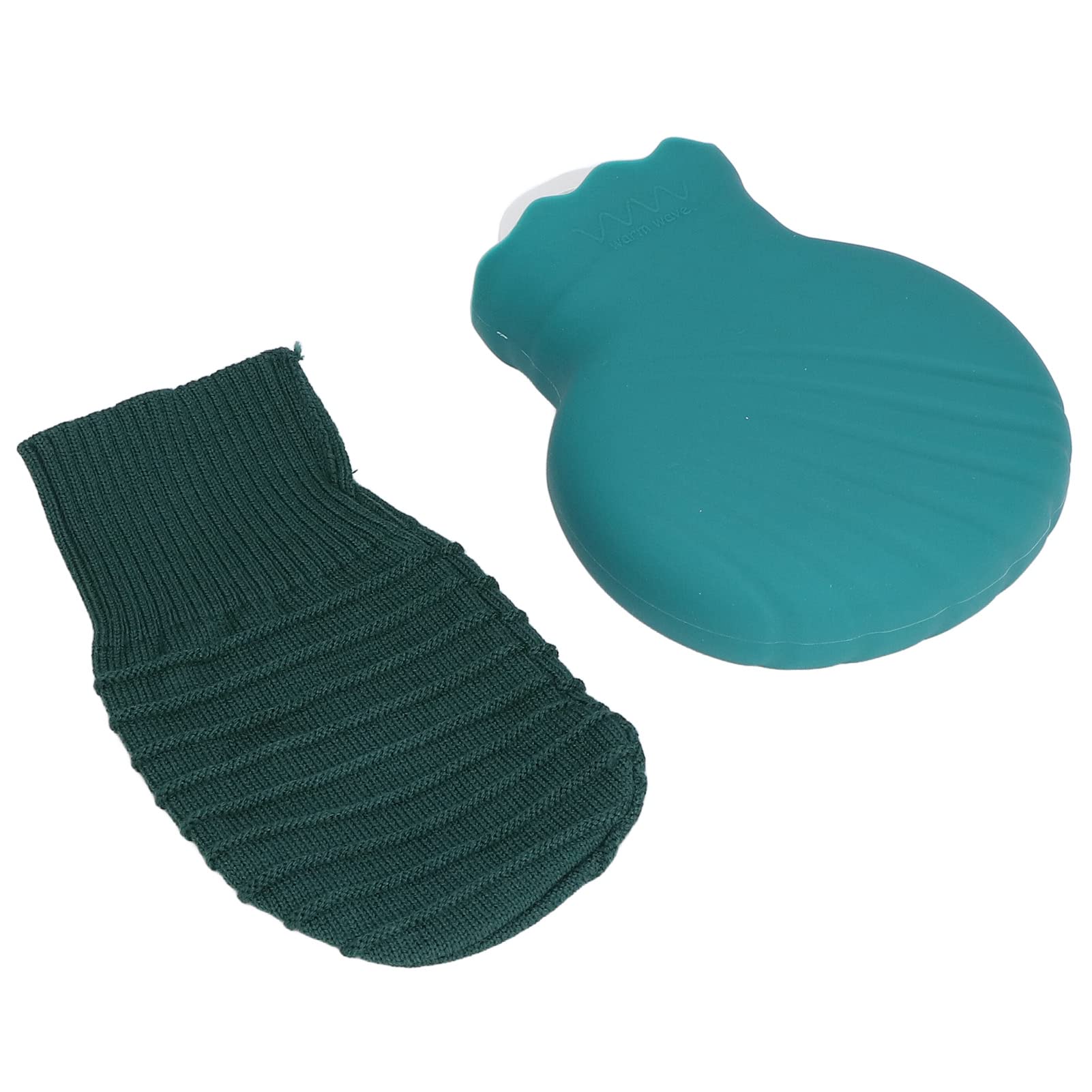 Leakproof Silicone Hot Water Bottle 245ml - Heating & Cooling for Home Comfort (Green)