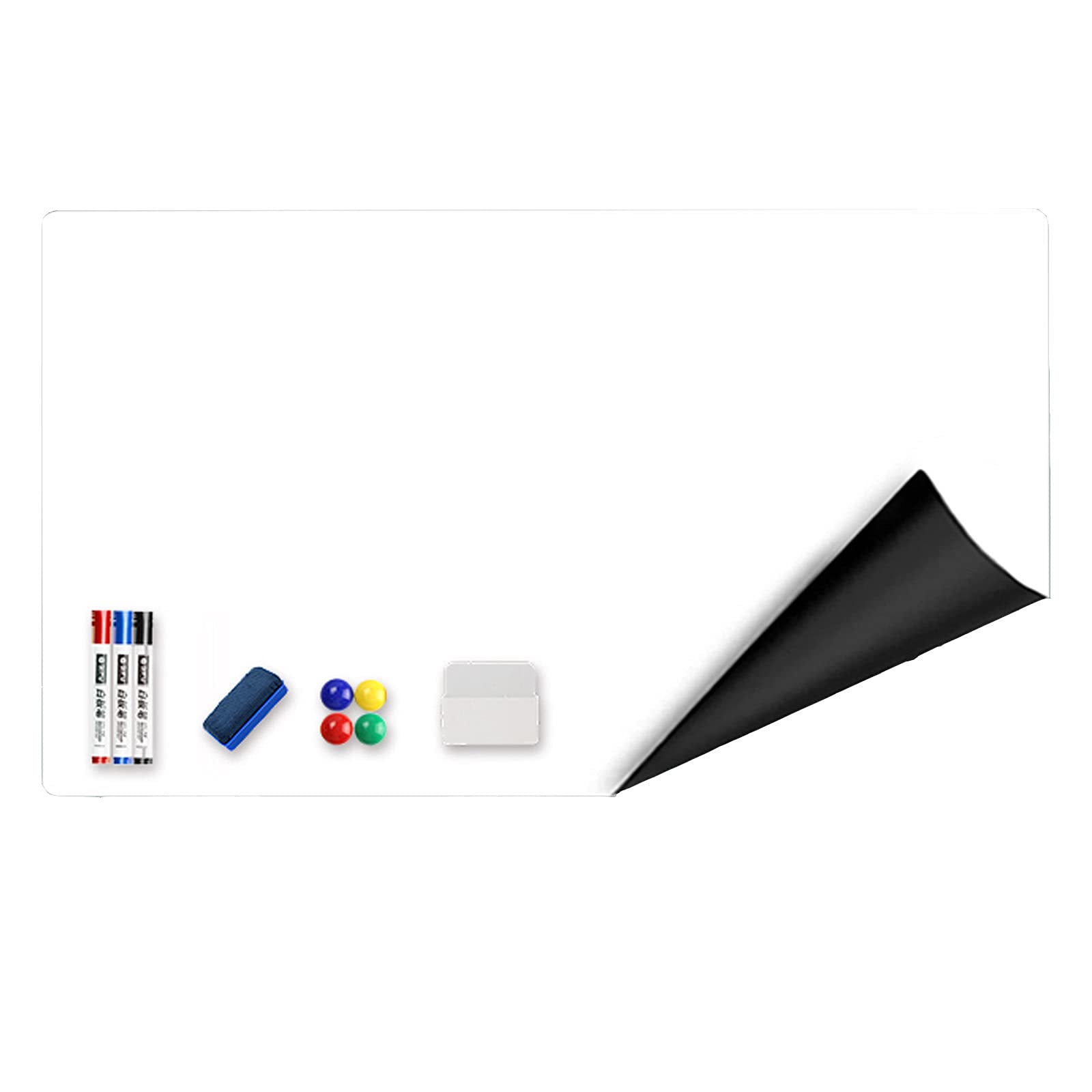 DAPAO Flexible Magnetic Whiteboard - Waterproof, Bendable Single-Sided Dry Erase Board for Refrigerator, Office & Home - Perfect for Notes, Reminders & Kids Drawing - Ideal for Kitchen Organization, Classroom Teaching & Family Message Center - Great for Home Office, School Projects, and Daily Planning - Versatile for Kitchen, Office, Classroom, and Home Organization