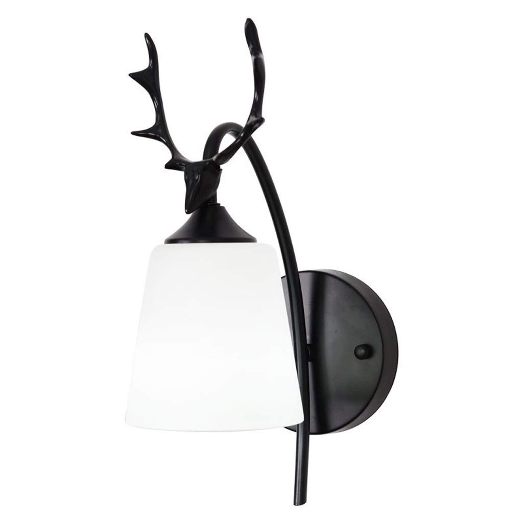 Nordic LED Wall Lamp with Antler Design - Modern Black Wall Light for Living Room, TV Background, Bedside Lighting | Perfect for Home Decor, Bedroom, and Cozy Ambiance