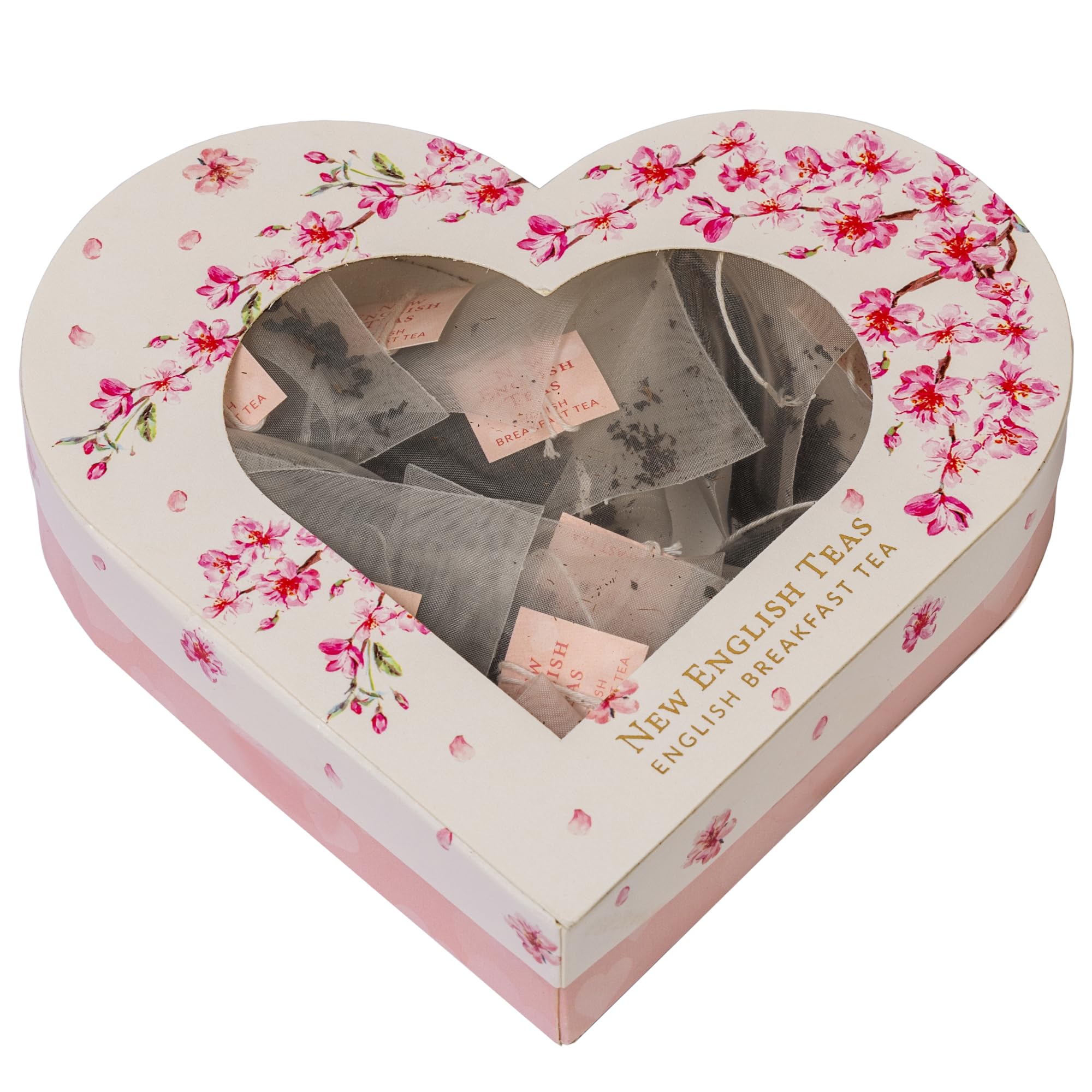 Premium Heart-Shaped English Breakfast Tea Gift Box - 10 Luxury Teabags for Romantic Occasions, Anniversaries & Gifts