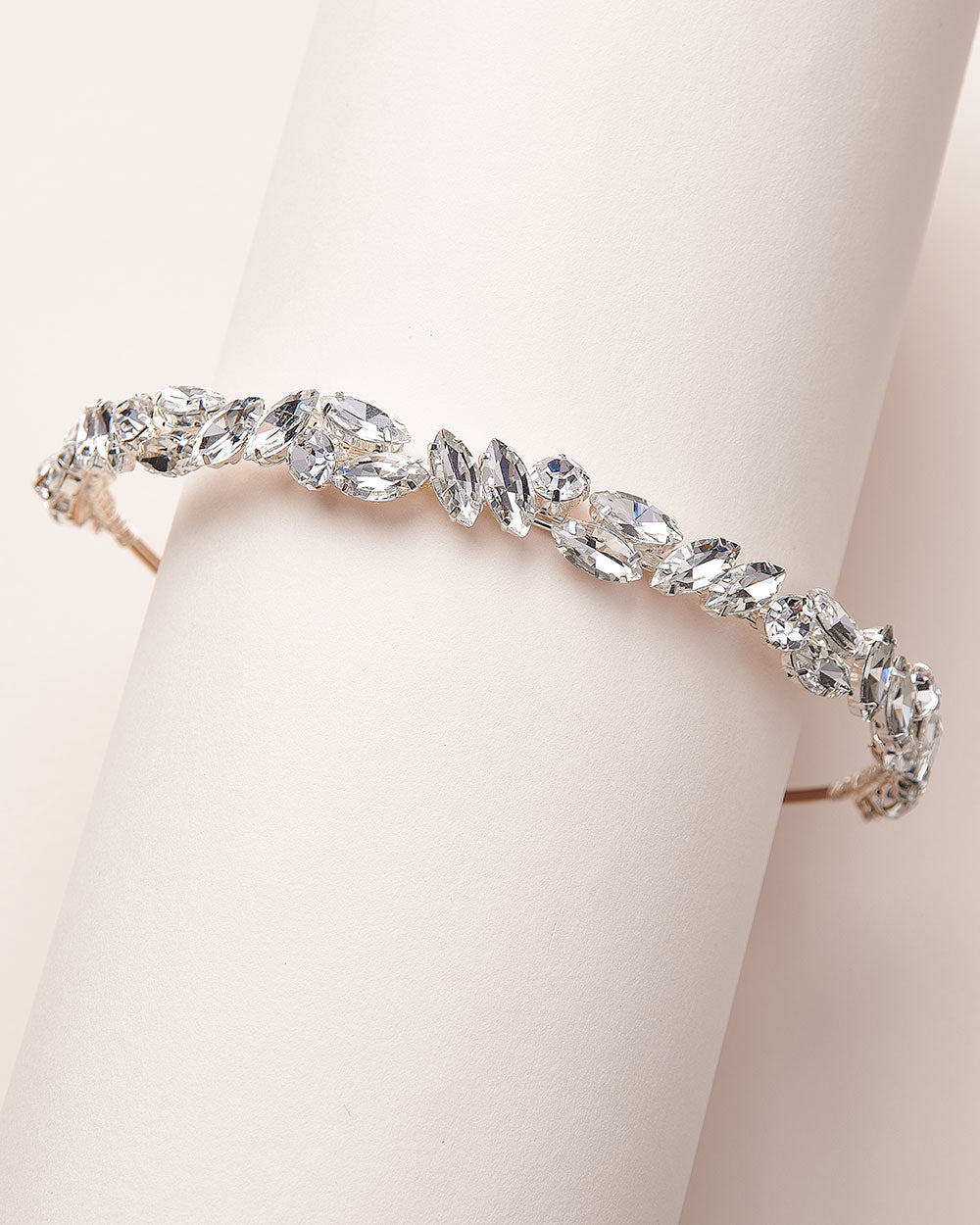 Nora Crystal Headband for Women - Elegant Rhinestone Hair Accessory for Weddings, Parties & Special Occasions