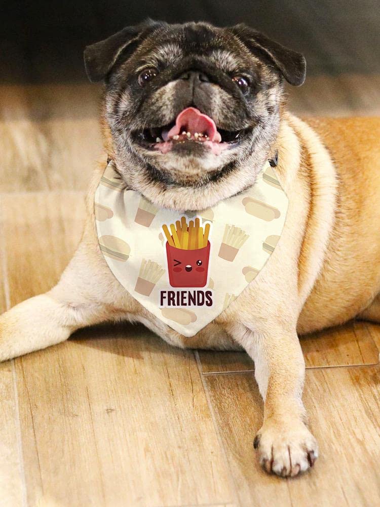 French Fry Pet Bandana - Cute Dog & Cat Bandanas for Playtime