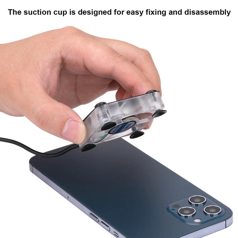 Best Phone Cooler & Cooling Fan for Smartphones - Laptop Heat Sink with Suction Cups | Prevent Overheating for Gaming, Streaming & Long Work Sessions