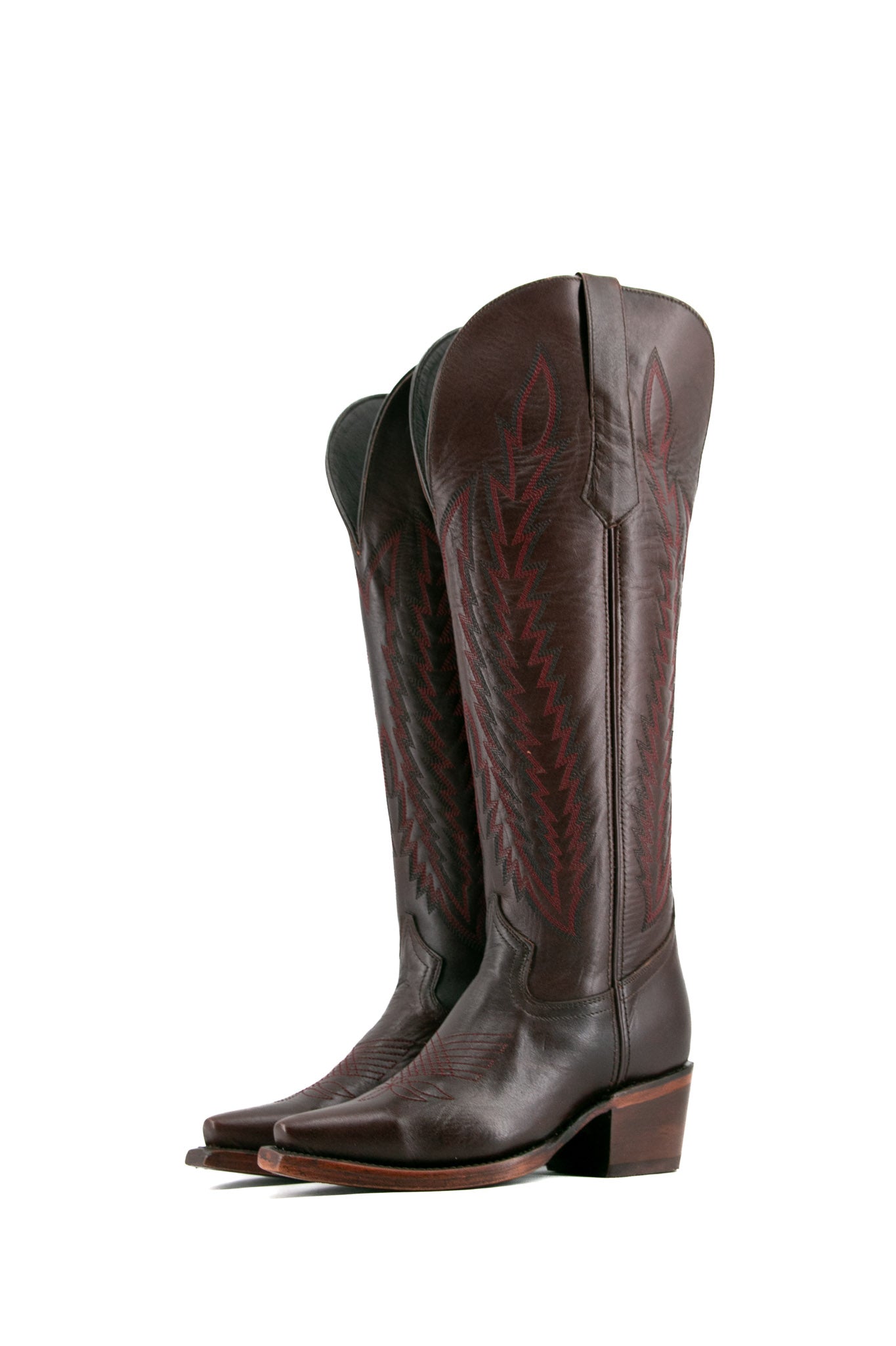 Valentina Tall Wide Calf Snip Toe Cowgirl Boots for Women - Comfortable Western Riding Boots for Country Dancing & Outdoor Adventures