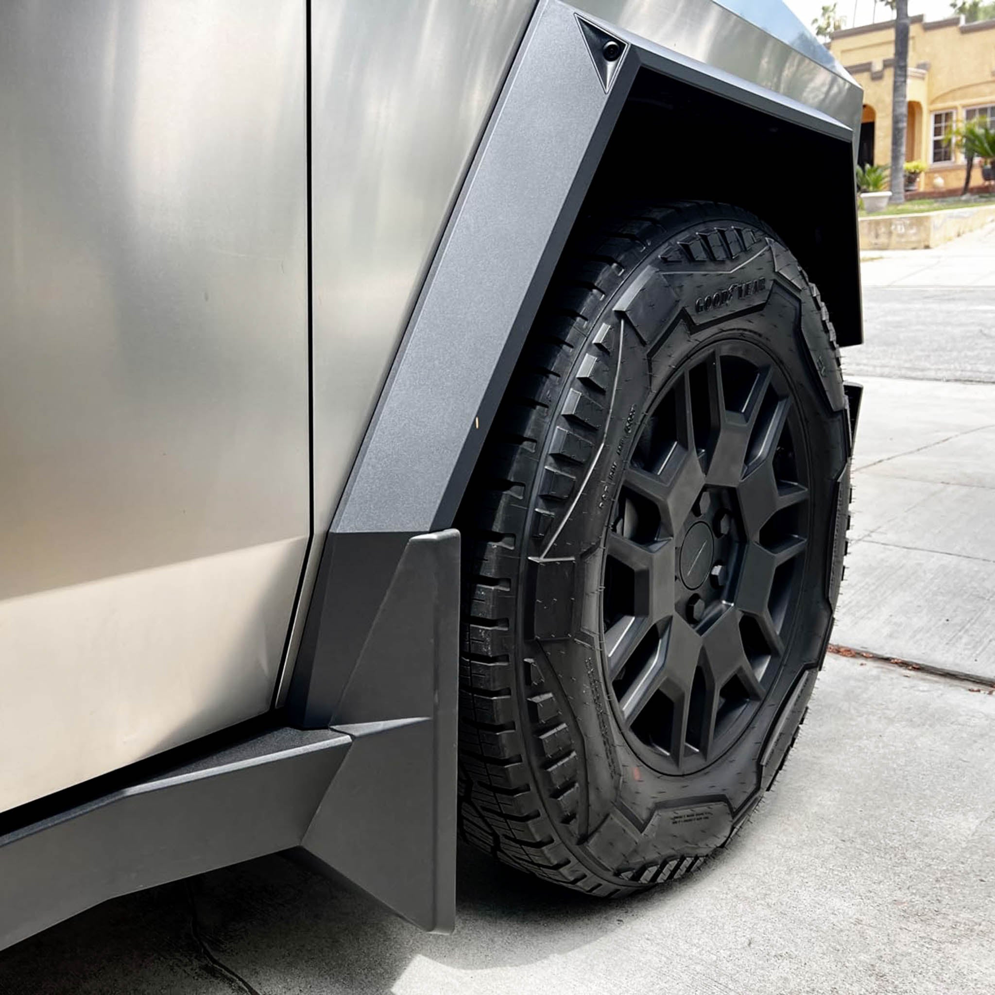 Premium Mud Flaps for Tesla Cybertruck - Heavy Duty Splash Guards with Push-On Pins - Perfect for Off-Roading & All-Weather Protection
