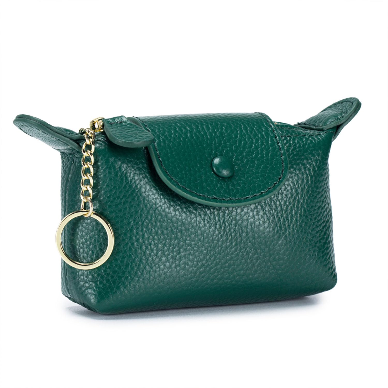 Women's Soft Leather Mini Coin Purse & Keychain Wallet with Zipper - Compact Key Holder Organizer for Cash, Credit Cards, and Coins - Ideal for Everyday Carry, Travel Essentials, and Gift Giving - Perfect for Handbags, Key Rings, and On-the-Go Convenience