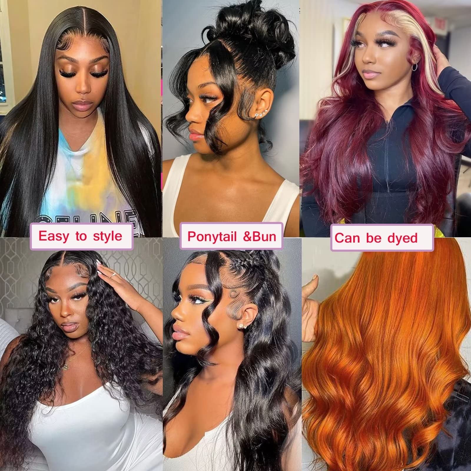 Lemoda 210% Density 13x6 Body Wave Lace Front Wig - Virgin Human Hair Brazilian HD Transparent Lace Frontal with Pre-Plucked Hairline & Baby Hair (26 Inch) for Daily Wear, Parties & Special Occasions