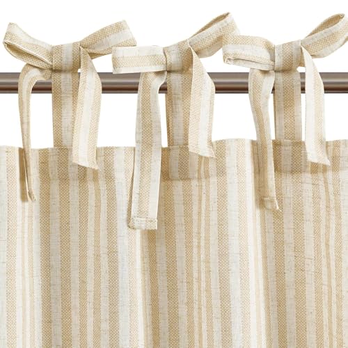 Tie Top Striped Beige