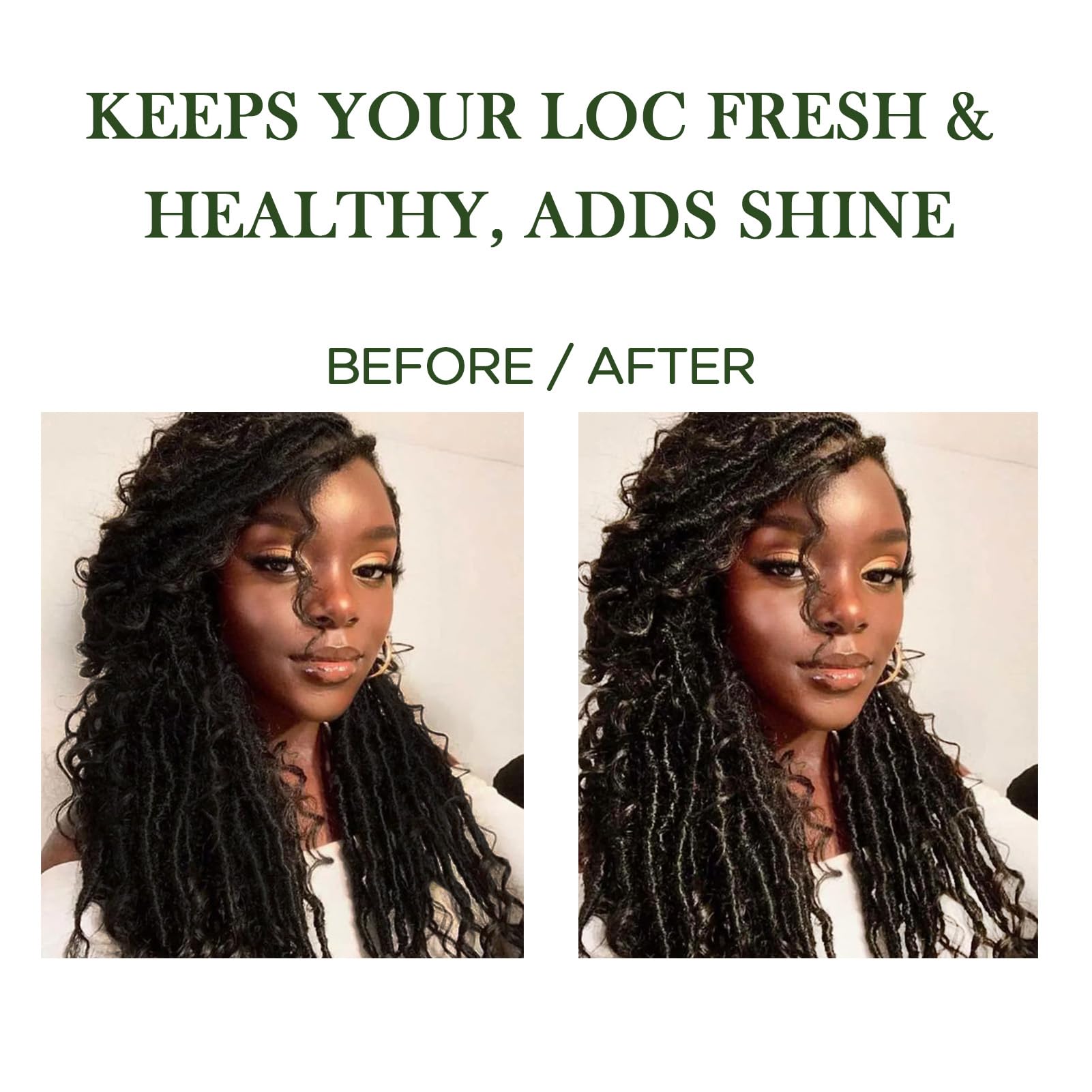 Organic Rose Mint Braid Spray (6.8 fl oz) - Dreadlock Moisturizer for Itchy Scalp, Adds Shine & Hydration - Lightweight Formula for Dreads, Twists, Cornrows & Box Braids - Perfect for Daily Hair Care & Protective Styling