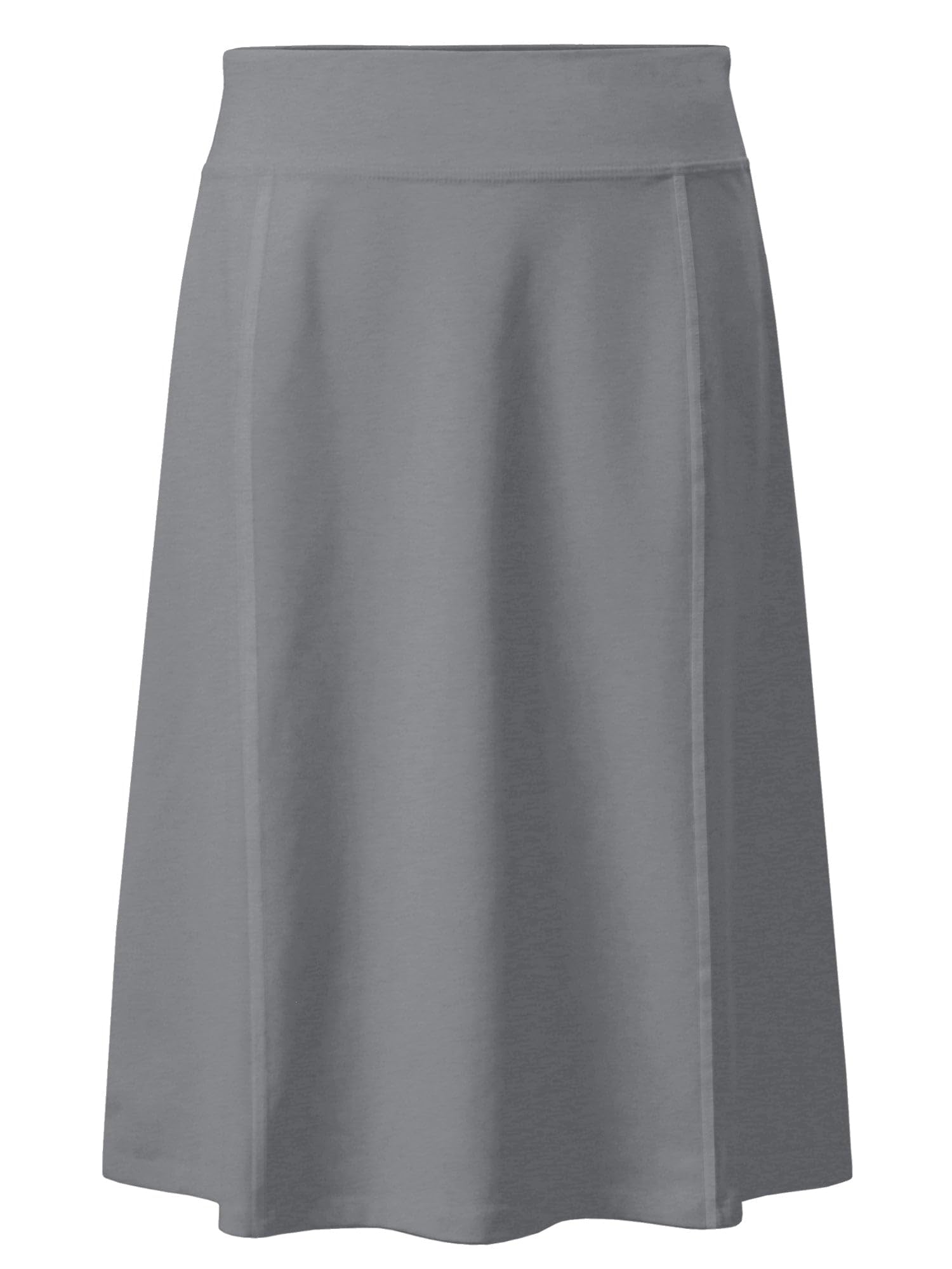 Girl's Cotton A-Line Skirt - Stretch Knee-Length for Play & School