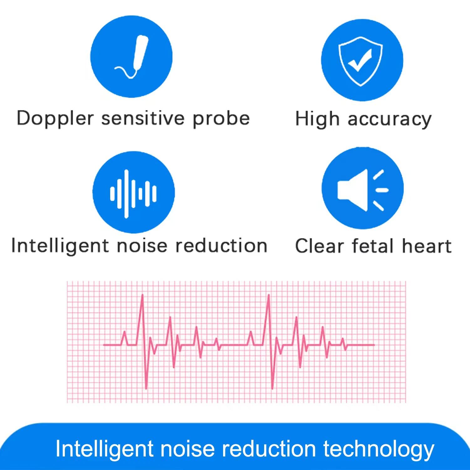 Pregnancy Doppler Fetal Heartbeat Monitor Bag - Portable Carrying Case for Baby Heartbeat Doppler Accessories - Perfect for Home Use, Doctor Visits & Baby Showers
