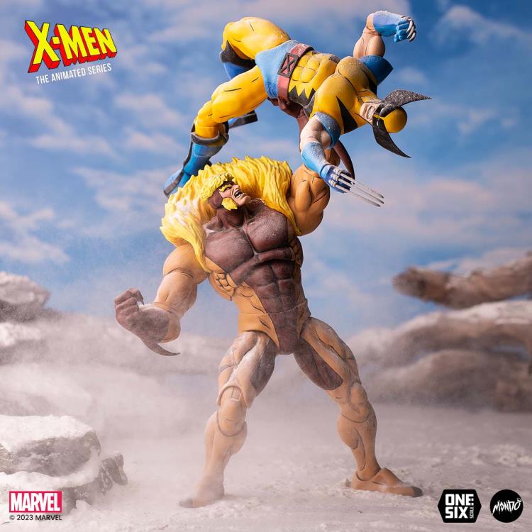 X-Men The Animated Series Sabretooth 1/6 Scale Collectible Action Figure - Perfect for Marvel Fans, Display & Comic Book Collections