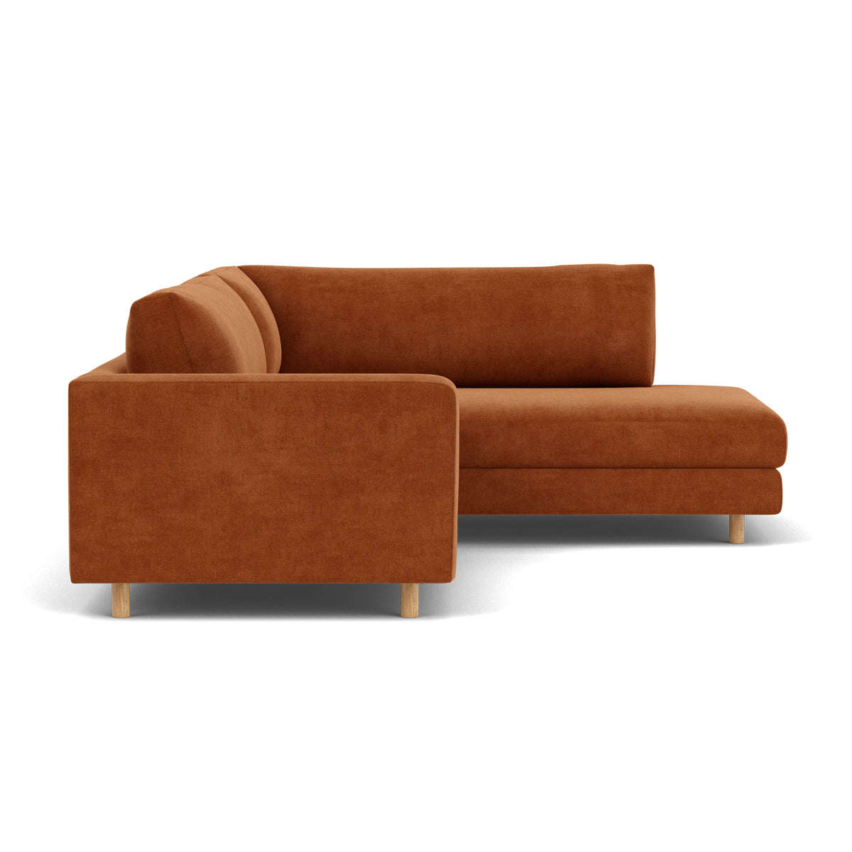 Douglas Fabric Right Corner Sofa - Modern L-Shaped Sectional Couch for Living Room, Small Spaces & Apartments | Comfortable Upholstered Furniture for Family Gatherings & Movie Nights