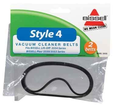 Bissell Vacuum Belt Style 4 - 2 Pack Replacement Belts for Bissell Carded Vacuums | Perfect for Upright & Canister Vacuum Cleaners | Home Cleaning & Maintenance Essential